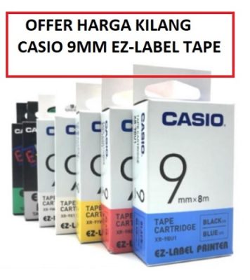 CASIO 9MM EZ-LABEL TAPE